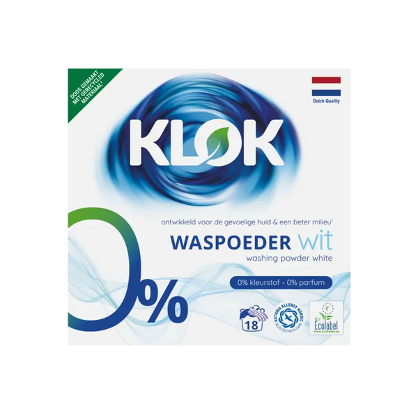 Klok Washing Powder white fragrance-free