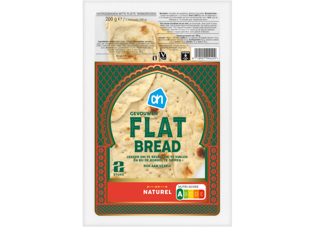 Gevouwen flatbread naturel