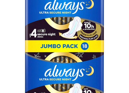 Always Ultra secure night wings sanitary pads