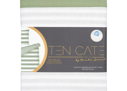 Ten Cate Dekbedovertrek mint strepen 140x220cm