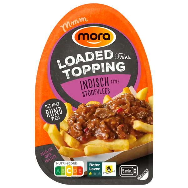 Mora Loaded friet Indische stoof