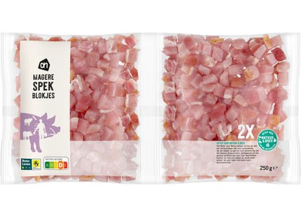 Lean bacon cubes