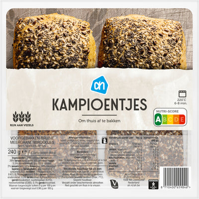 Braune Aufbackbrötchen