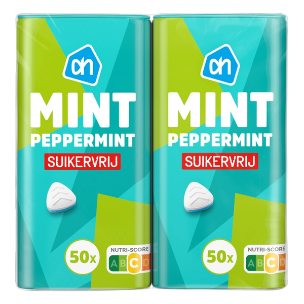 Mint peppermint suikervrij 2-pack