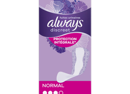 Always Discreet panty liners for incontinence