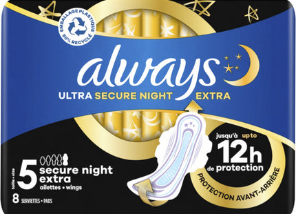 Always Ultra secure night extra wings