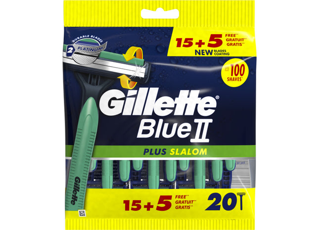 Gillette Blue II plus slalom scheermesjes