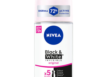 NIVEA Black&amp;white invisible original roller