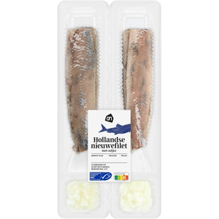 Haringfilet met uitjes