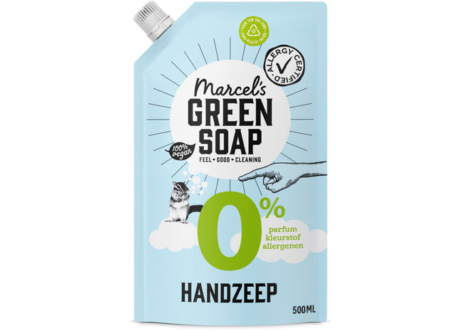 Marcel's Green Soap Handzeep 0% refill