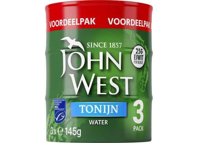 John West Tonijn in water 3-pack