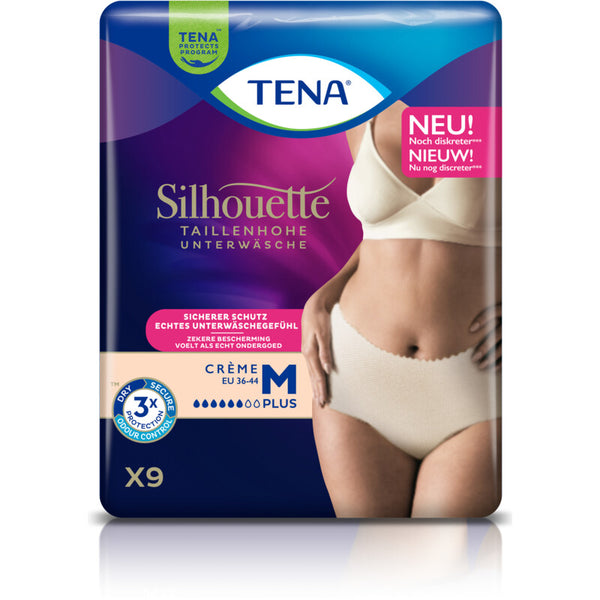Tena Silhouette plus high waist cream M