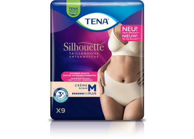 Tena Silhouette plus hohe Taille Creme M