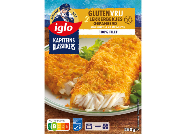 Iglo Glutenvrije lekkerbekjes gepaneerd
