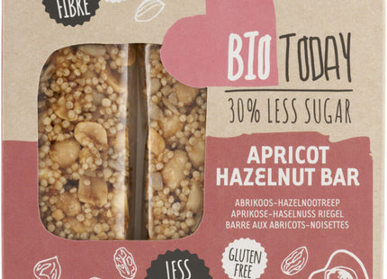 BioToday Apricot-hazelnut bar less sugar