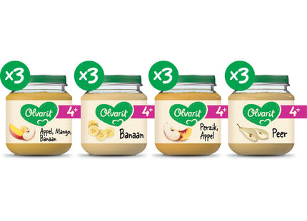 Olvarit Variatiemenu fruit 4m+  Dutchshopper