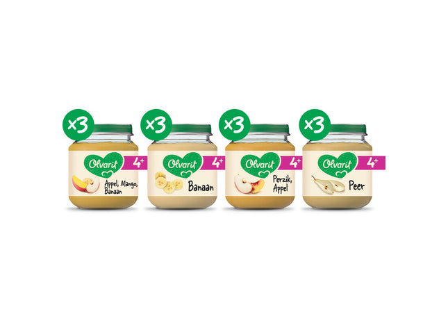 Olvarit Variatiemenu fruit 4m+  Dutchshopper