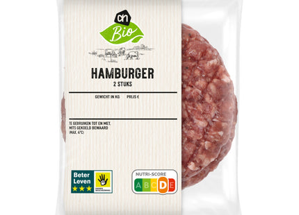 Biologisch Hamburger 2 stuks