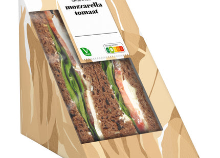 Volkoren sandwich mozarella tomaat