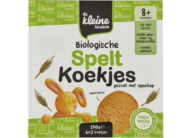 De Kleine Keuken Biologische speltkoekjes 8m+