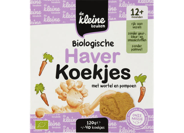 De Kleine Keuken Biologische haverkoekjes 12m+