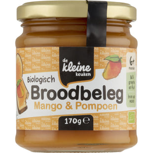 De Kleine Keuken Biologisch broodbeleg mango pompoen 6m+