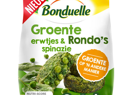 Bonduelle Groente rondo's erwtjes & spinazie