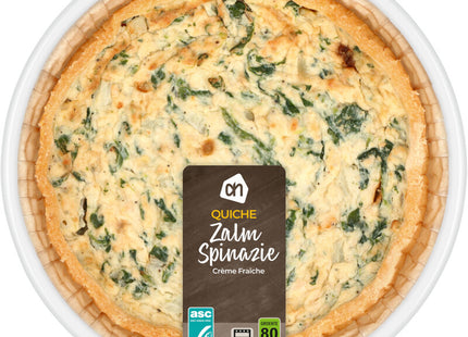 Quiche zalm spinazie