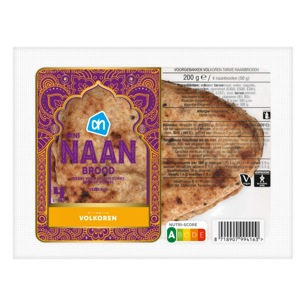 Mini-Naan-Brot Vollkorn