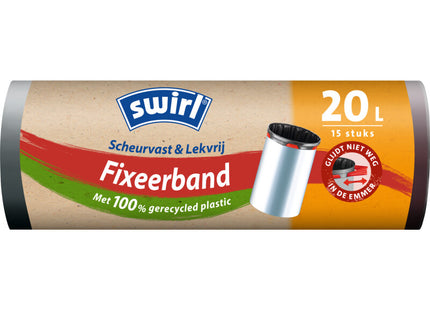 Swirl Waste bags fixing tape 20 liters