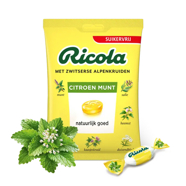 Ricola Citroen munt suikervrij