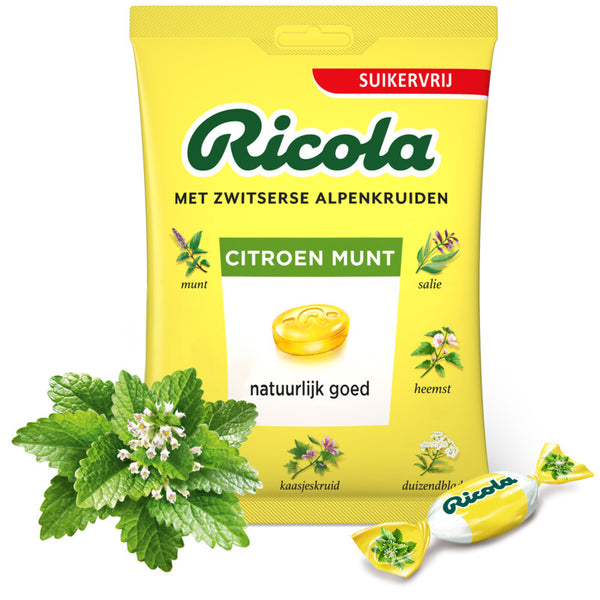 Ricola Citroen munt suikervrij