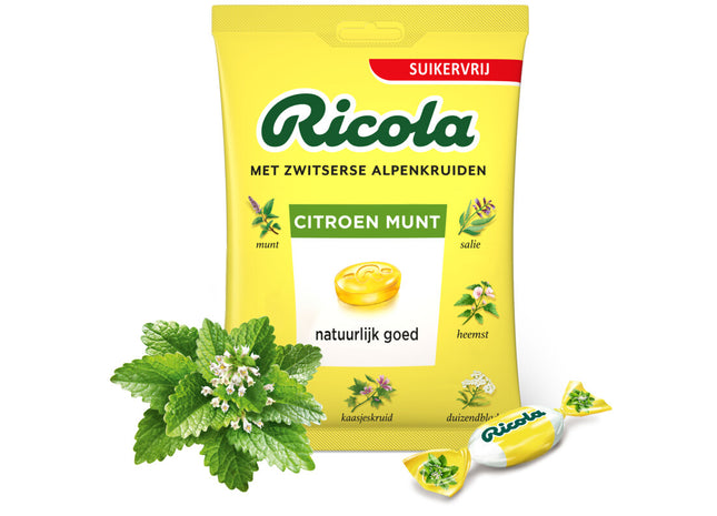 Ricola Citroen munt suikervrij