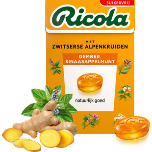 Ricola Gember sinaasappelmunt suikervrij