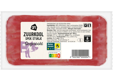 Ongekookt zuurkool spek stukje