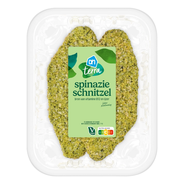 Terra plant-based spinach schnitzel