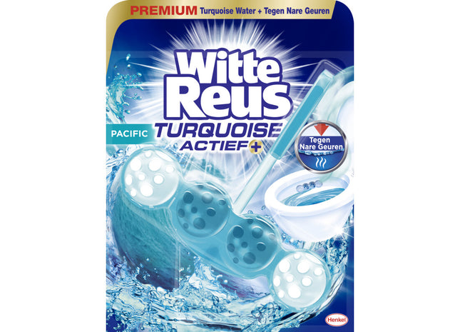 Witte Reus Toiletblok turquoise actief pacific