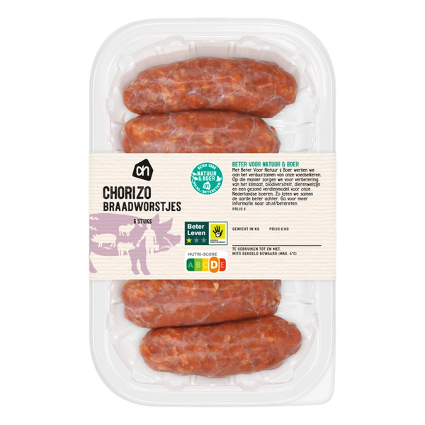 Chorizo frying sausages