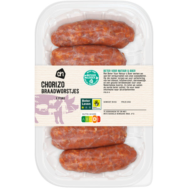 Chorizo frying sausages