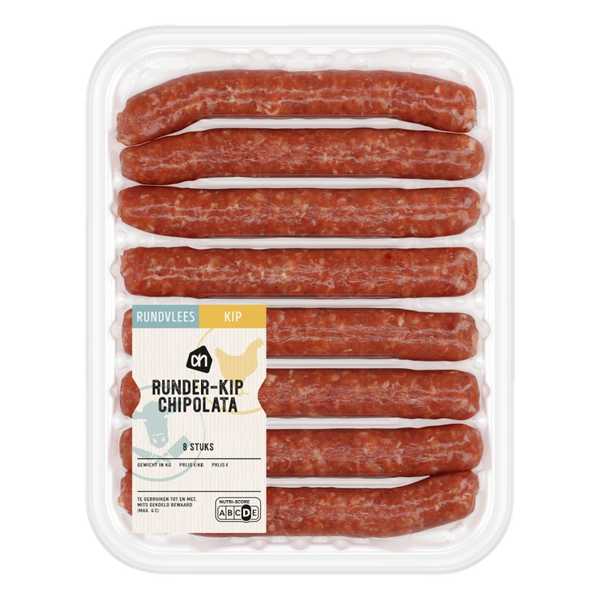Beef-chicken chipolata