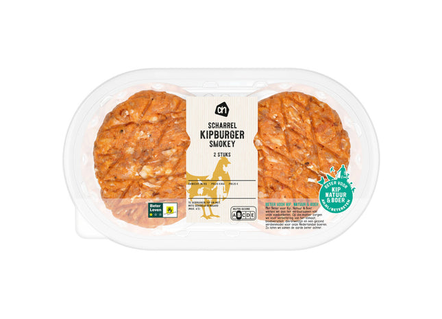 Burger mit rauchigem Hähnchen aus Freilandhaltung