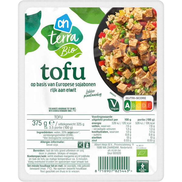 Terra Plant-based organic plain tofu