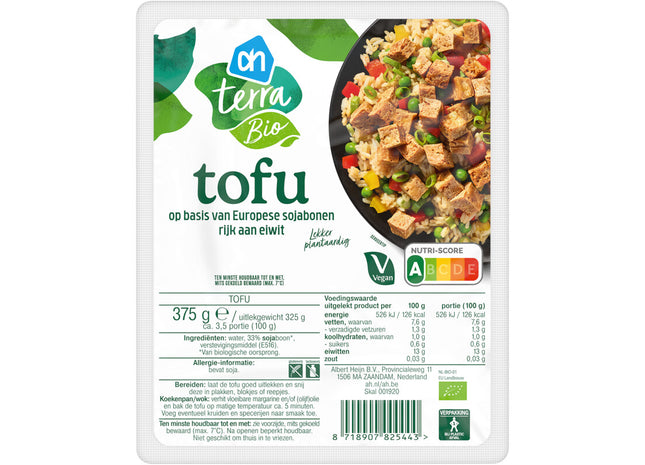 Terra Plantaardige biologische tofu naturel
