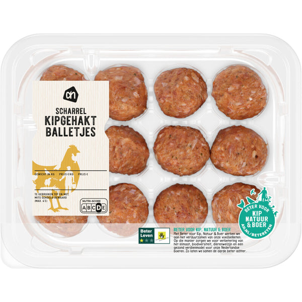 Scharrel kipgehaktballetjes