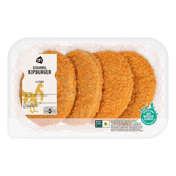 Freilandhähnchen-Burger 4 Stück