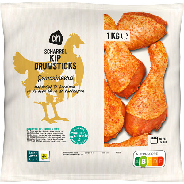 Scharrel kipdrumsticks gemarineerd