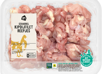 Hähnchenschenkelfiletstreifen aus Freilandhaltung, naturbelassen