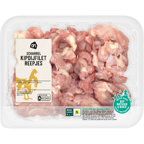 Scharrel kipdijfiletreepjes naturel