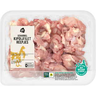 Hähnchenschenkelfiletstreifen aus Freilandhaltung, naturbelassen