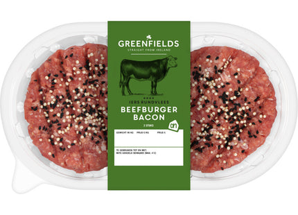 Greenfields Beefburger bacon 2 stuks